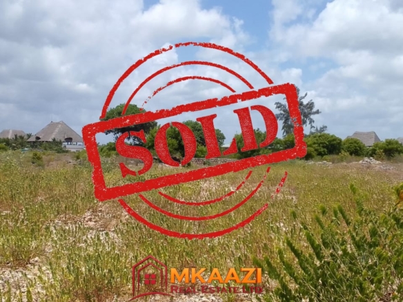 Panoramic view 1 Acre second row Beach Plot for sale in Watamu.