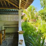 For sale: Three solar-powered bungalows in Watamu, just 15 minutes from the beach. Each en-suite one-bedroom chalet features stylish furnishings, a kitchenette, and shares a lush garden with a gazebo. Secure parking for three cars and priced at 13.5M ONO, offering excellent investment potential.