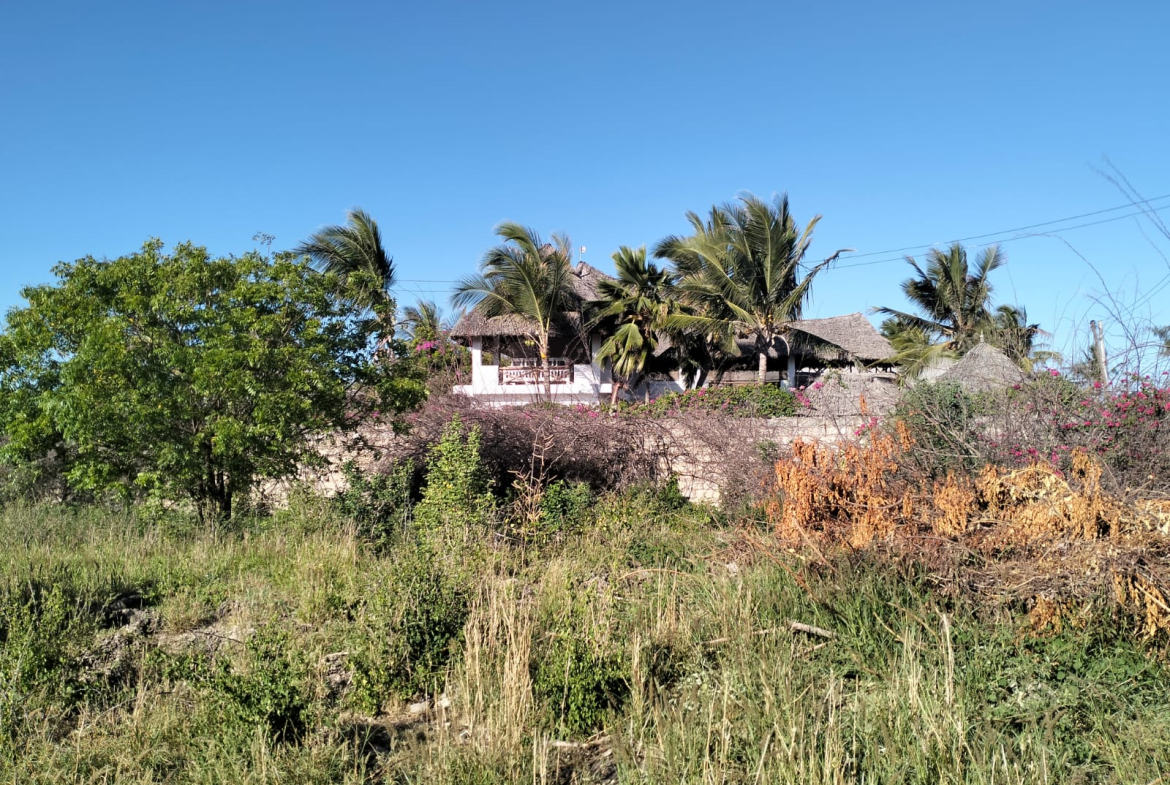 walled 0.5 acre plot for sale in Watamu