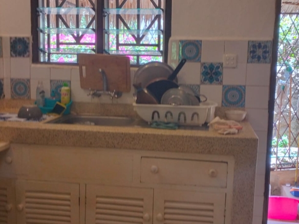 3 bedroom villa for sale, Tamarind Cove villa, Casuarina Road villa, private pool, renewed Makuti roof, fully furnished villa, gated community