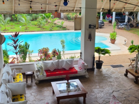 Exceptional short-stay villa for corporate retreats and private events. 5 ensuite bedrooms, pool, rooftop terrace and dedicated in-house chef. Contact Mkaazi Real Estate for packages and viewings.