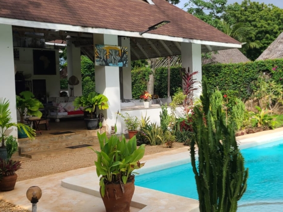 Exceptional short-stay villa for corporate retreats and private events. 5 ensuite bedrooms, pool, rooftop terrace and dedicated in-house chef. Contact Mkaazi Real Estate for packages and viewings.