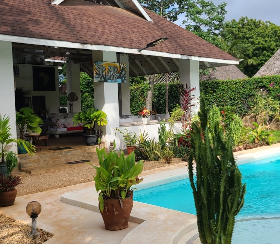 Exceptional short-stay villa for corporate retreats and private events. 5 ensuite bedrooms, pool, rooftop terrace and dedicated in-house chef. Contact Mkaazi Real Estate for packages and viewings.