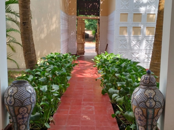 For Sale: Furnished 4BR Moroccan-style beachfront villa on Silversands Beach, Malindi. Ocean-view Jacuzzi, pool, DSQ, art-filled garden. USD 500K.