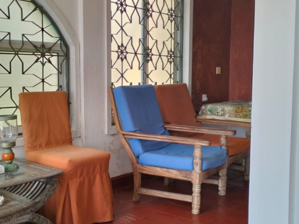 For Sale: Furnished 4BR Moroccan-style beachfront villa on Silversands Beach, Malindi. Ocean-view Jacuzzi, pool, DSQ, art-filled garden. USD 500K.