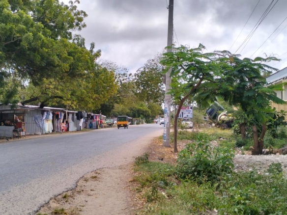 Prime half-acre plot for sale in Watamu, opposite Blue Moon Mall on Turtle Bay Road. Asking Ksh 25M. Clean title, mature trees, fenced, near Hemingway’s.