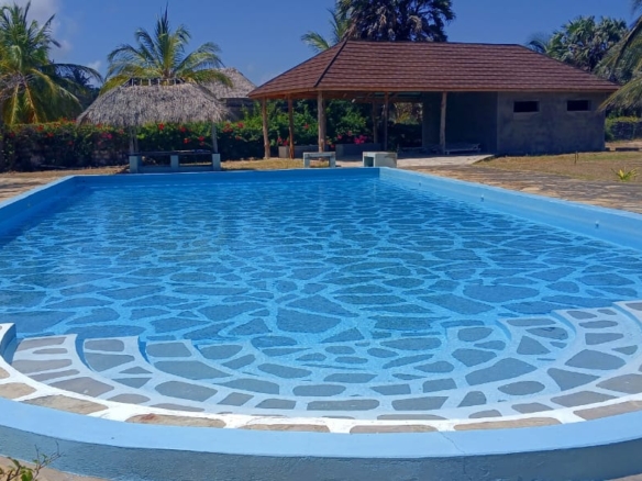 Beachfront pool
