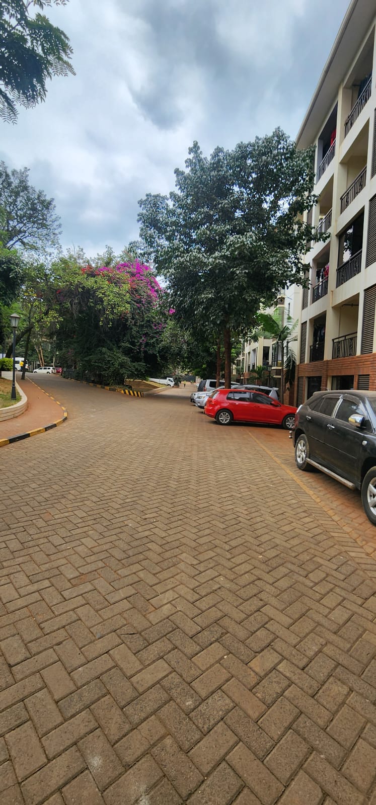 “Spacious living room at Jacaranda Gardens Apartments with natural lighting and balcony”