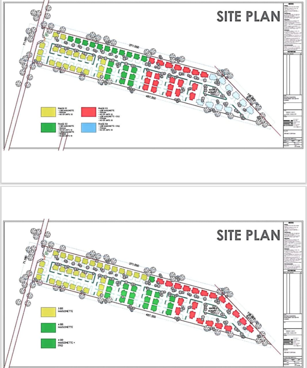 Modern two-level villas at Elimi Meadow Villas along Gataka Road in Karen featuring 3, 4, and 4 bedroom plus DSQ options with elegant contemporary design.