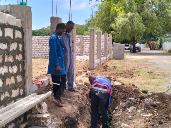 “Gated half-acre plot for sale inside Fahari Residence, Malindi – secure and serviced coastal property.”