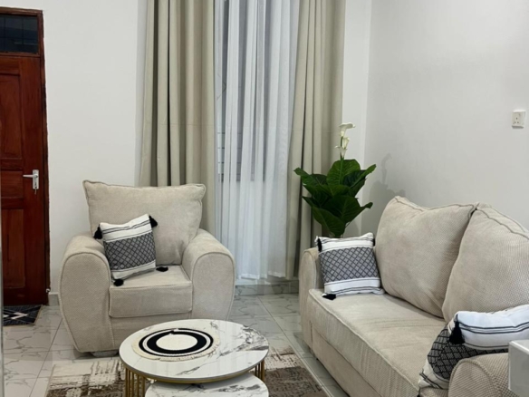 Stay in comfort at our fully furnished 2-bedroom apartment in Malindi, perfect for short stays, work trips, or vacations. Includes Wi-Fi, Smart TV, kitchen, security, and beach access nearby. From KSh 7,500 per night.