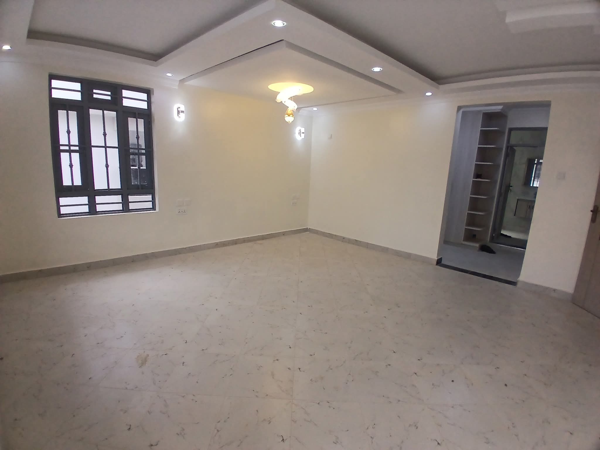 Executive 4-bedroom all-en-suite mansion for sale in Ruiru Mugutha. Gated community of 6 units, 40/80 plot, smart lighting, fitted kitchen, DSQ, and solar heating. Only 3.5 km from Thika Road. Asking KSh 22M.