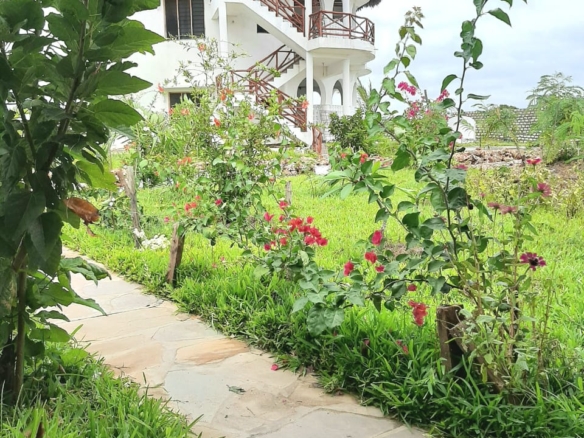 Luxury 2-bedroom guest suite in Mayungu, Malindi featuring ocean views, ensuite rooms, shared kitchen, furnished patio, tropical gardens, and a pristine swimming pool. Perfect self-catering coastal accommodation for only USD 100 per night.