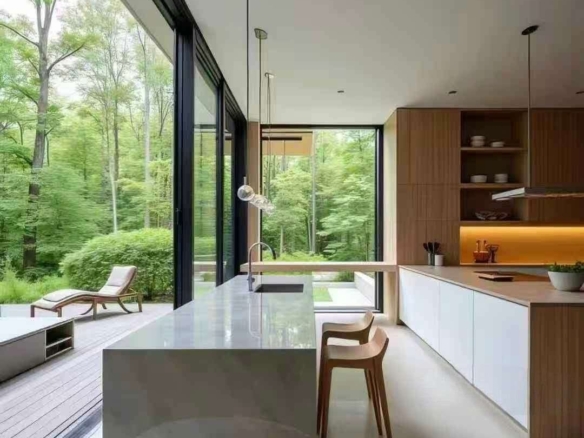 Modern two-level villas at Elimi Meadow Villas along Gataka Road in Karen featuring 3, 4, and 4 bedroom plus DSQ options with elegant contemporary design.