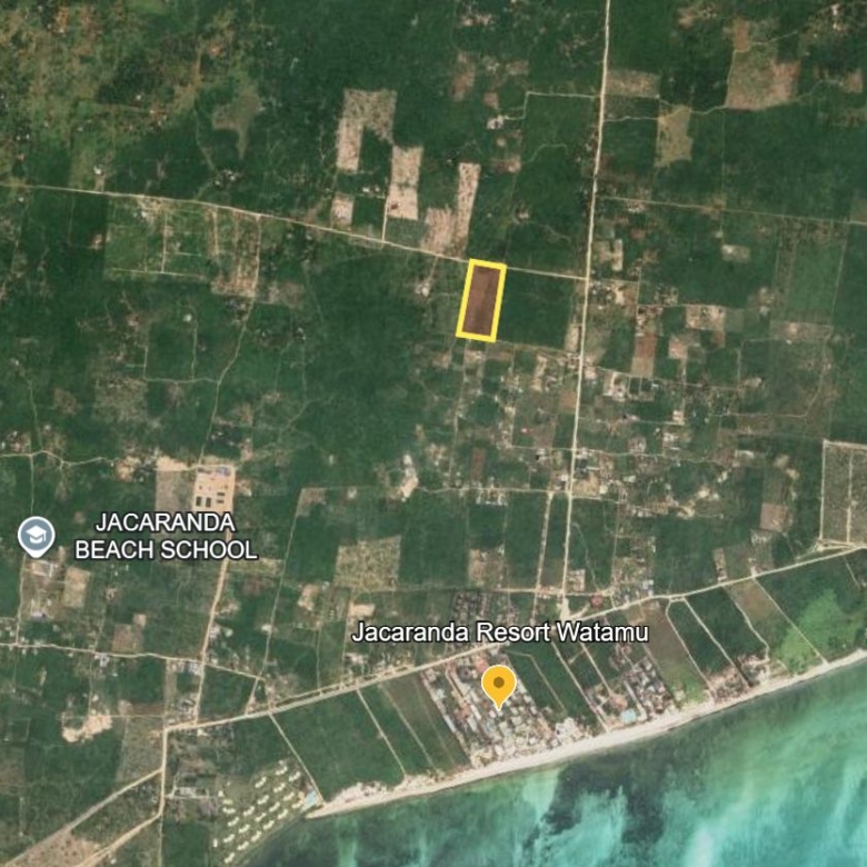 Prime 3-acre land for sale in Watamu’s Jacaranda area—totaling Ksh 36M—ideal for holiday homes, boutique resorts, and land banking. Only 1.4KM from Jacaranda Beach with a clean title and excellent access.