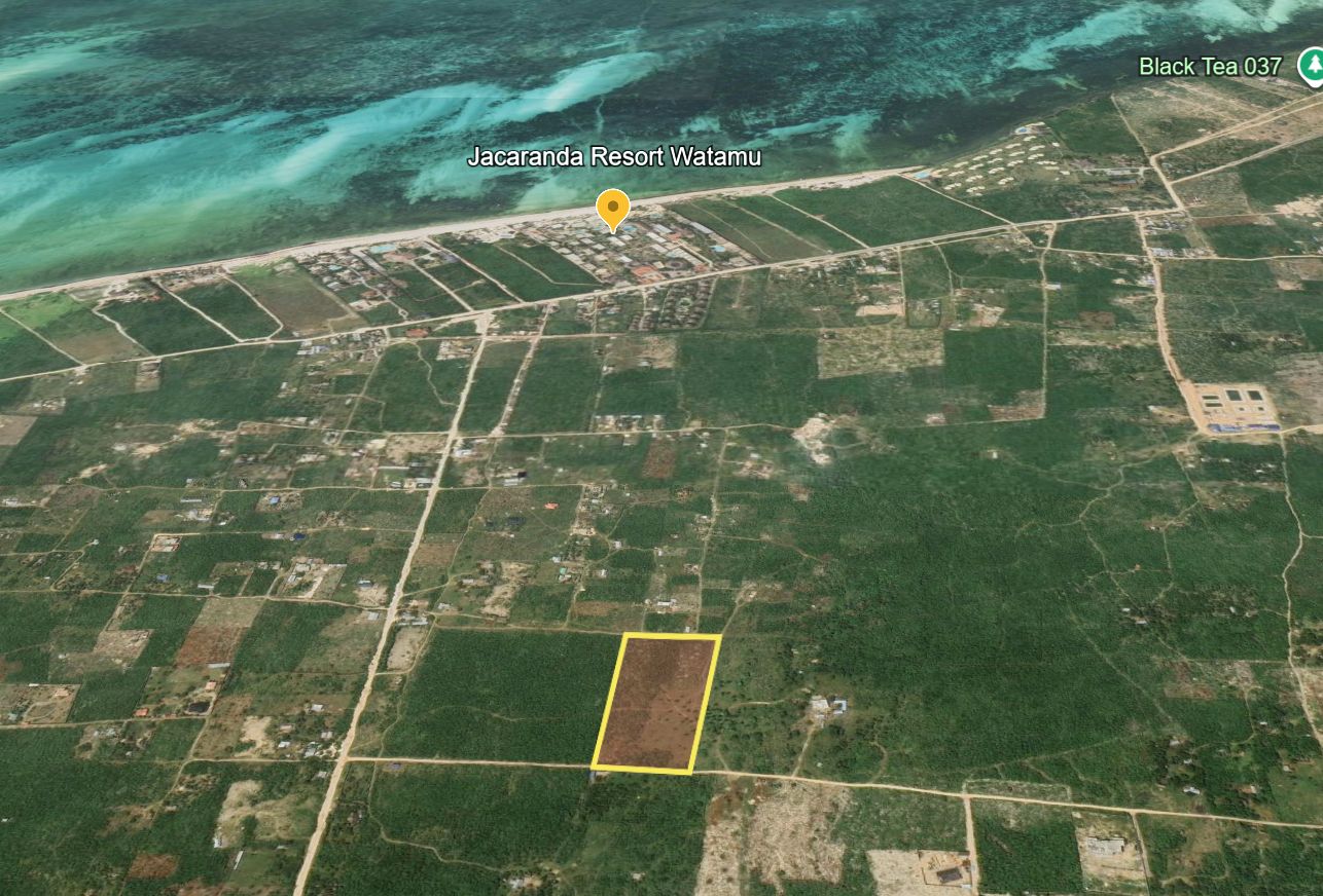 Prime 3-acre land for sale in Watamu’s Jacaranda area—totaling Ksh 36M—ideal for holiday homes, boutique resorts, and land banking. Only 1.4KM from Jacaranda Beach with a clean title and excellent access.