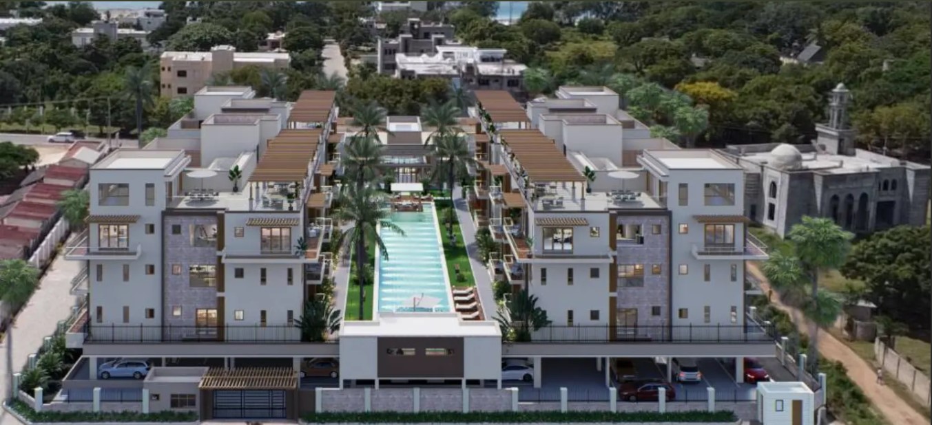108 Residences Diani apartments for sale featuring studios, 1, 2, and 3 bedroom units in a prime coastal location.