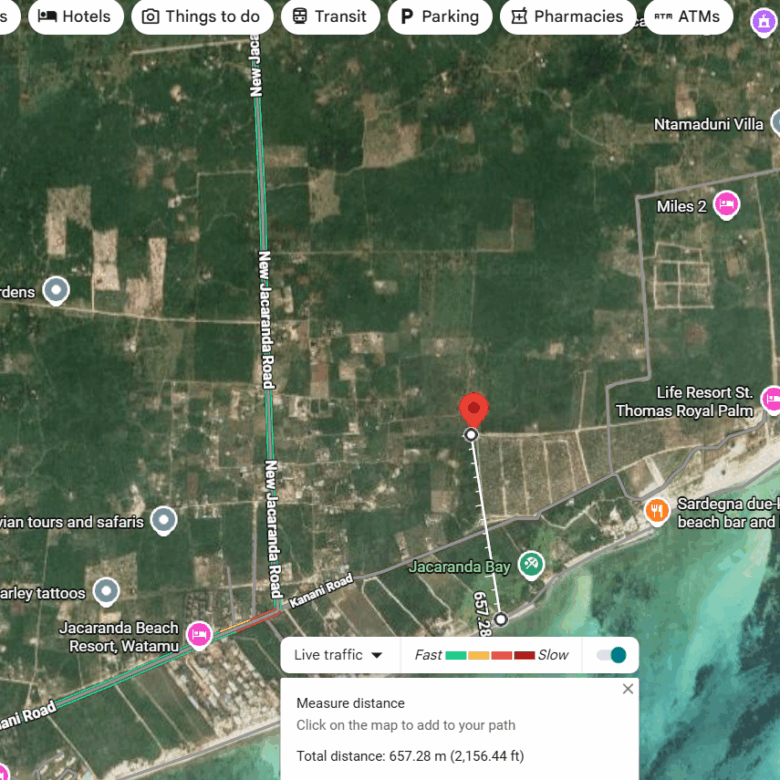 13 Acres for sale in Watamu, Jacaranda