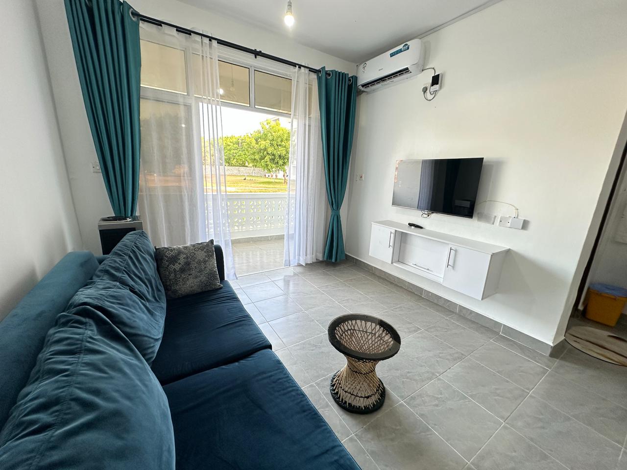 Luxury 1-bedroom coastal apartment with pool, balcony, and beach access near Malindi and Watamu.
