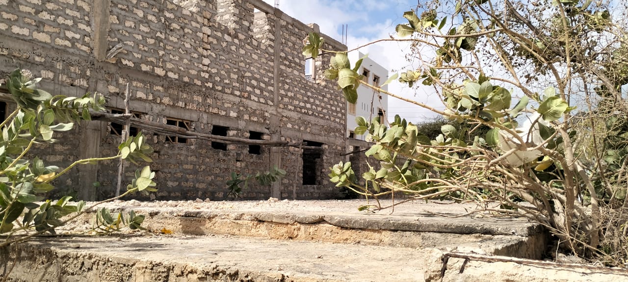 Quarter-acre second-row beach plot for sale in Lamu Wyoni with foundation and well, ideal for luxury coastal living or investment.