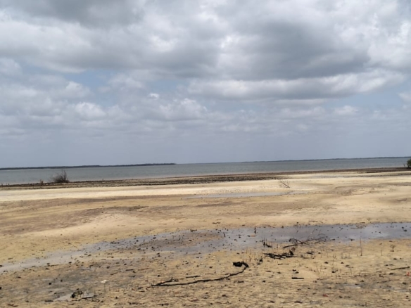 1.9-acre sandy beachfront property for sale in Mtangawanda Bori Lamu next to Bori Hotel, ideal for resort or luxury development.