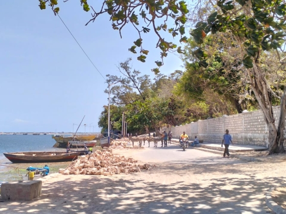 0.4-acre walled plot for sale in Lamu Town suitable for residential, hotel, or commercial development.