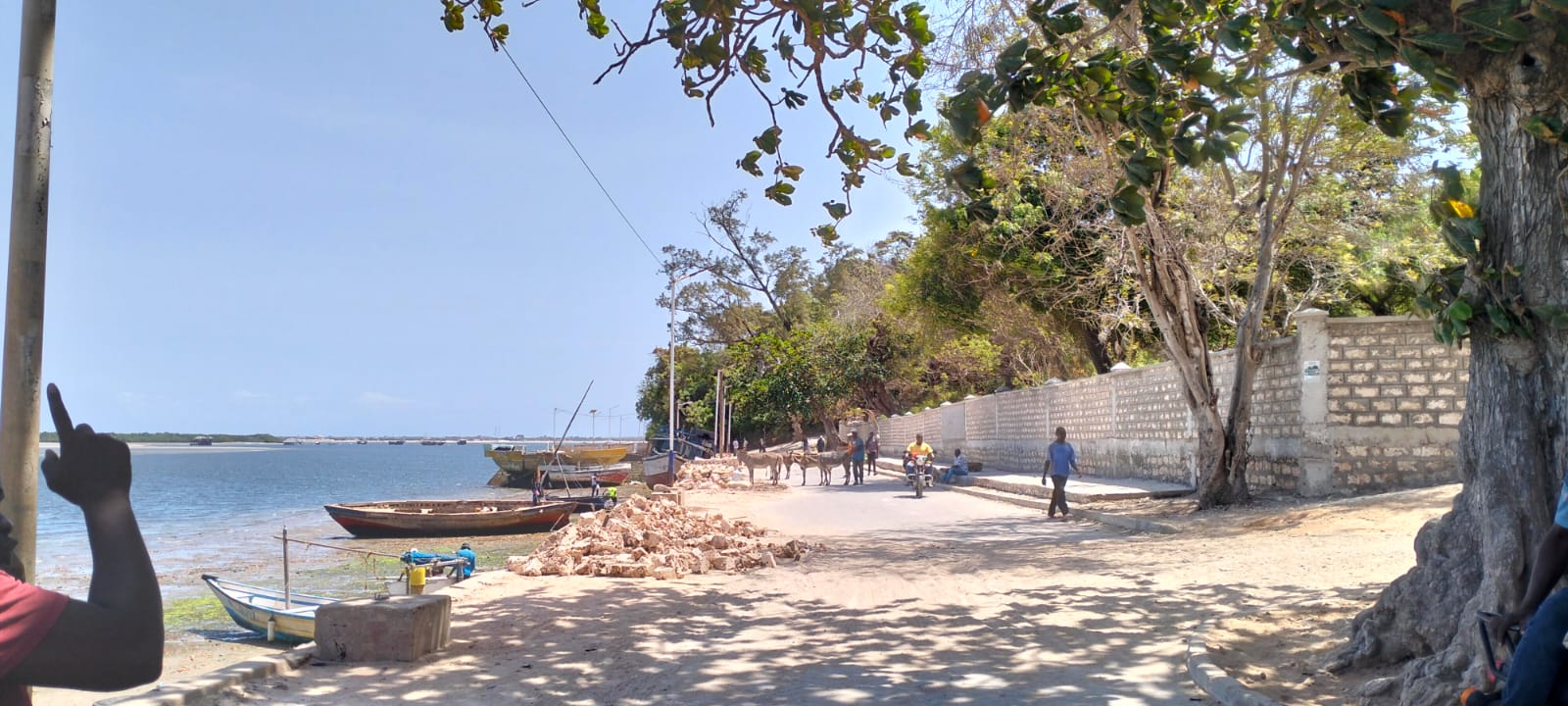 0.4-acre walled plot for sale in Lamu Town suitable for residential, hotel, or commercial development.