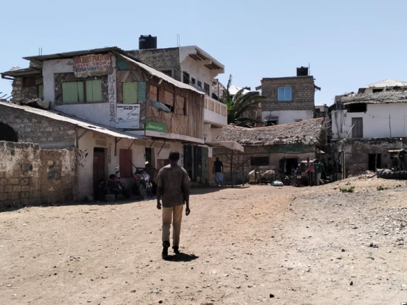 110 by 150 ft ocean view plot for sale in Lamu Town CBD ideal for residential or commercial development.