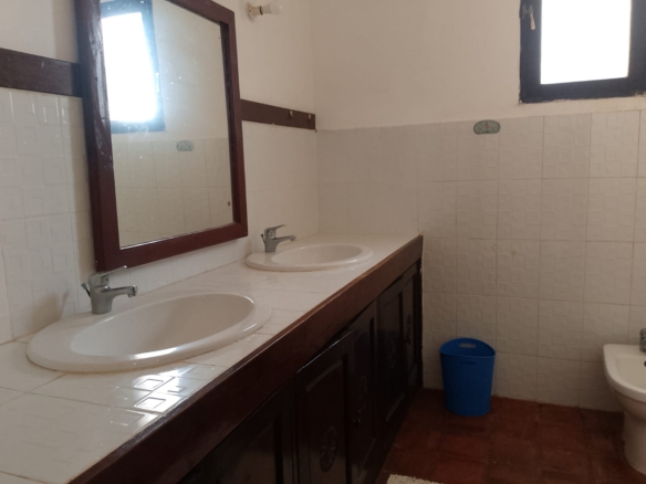 Spacious furnished 2-bedroom beachfront home with pool and garden in Kilimandogo Malindi for rent.