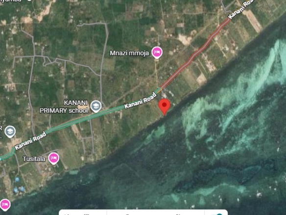 One-acre oceanfront cliff land for sale in Watamu featuring panoramic Indian Ocean views, prime location, and luxury development potential.