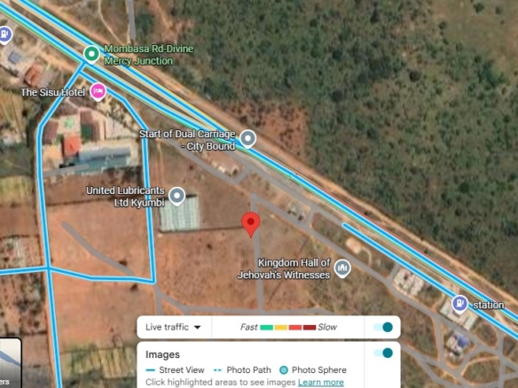 20 acres of prime commercial land for sale near Kyumbi Town at Machakos Junction, just 30 meters from Mombasa Road.