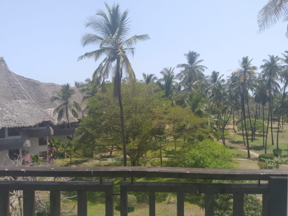 2-bedroom beachfront apartment for rent at Lawfords Malindi with swimming pools, gardens, entertainment facilities, and ocean views.