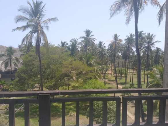 2-bedroom beachfront apartment for rent at Lawfords Malindi with swimming pools, gardens, entertainment facilities, and ocean views.