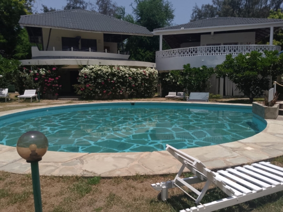 2-bedroom beachfront apartment for sale in Park Marine Estate Malindi with ocean views, gated security, and access via Silversands Road.