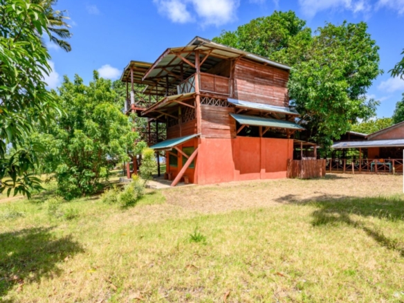 Luxury 2.7-acre creekfront property for sale in Mida Creek Watamu with ocean views, eco-lodge potential, and unique treehouse residence.
