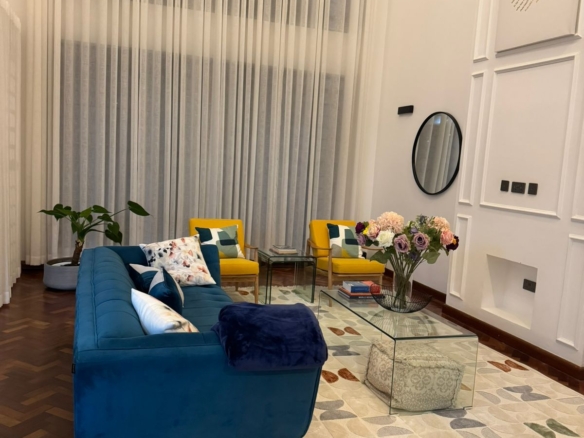 Luxury 4-bedroom house with DSQ for sale in gated community featuring solar panels, modern finishes, and premium amenities.
