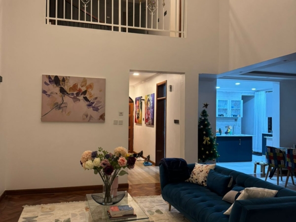Luxury 4-bedroom house with DSQ for sale in gated community featuring solar panels, modern finishes, and premium amenities.