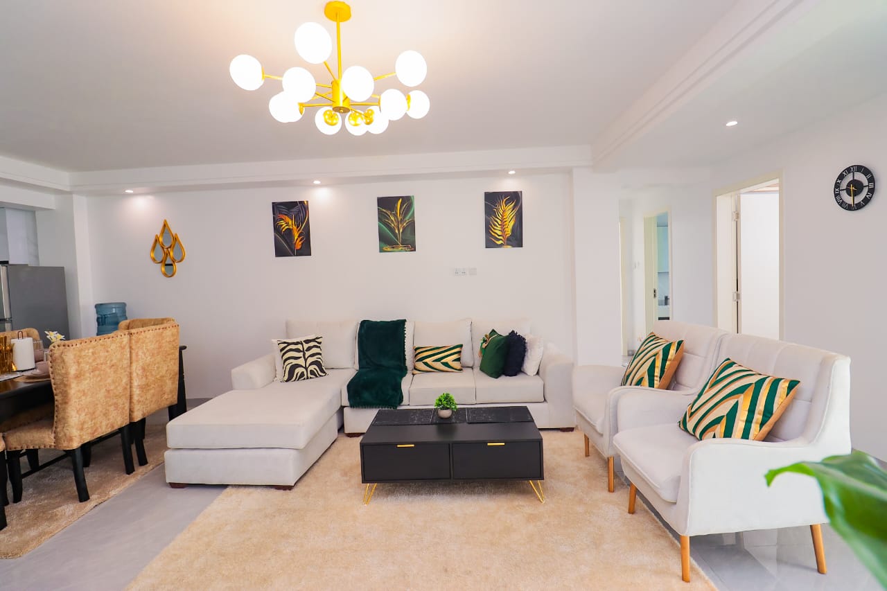 Short-stay apartments at Goldpark Homes Kilimani near Yaya Centre offering 1, 2, and 3-bedroom units from KES 10,000 per night.