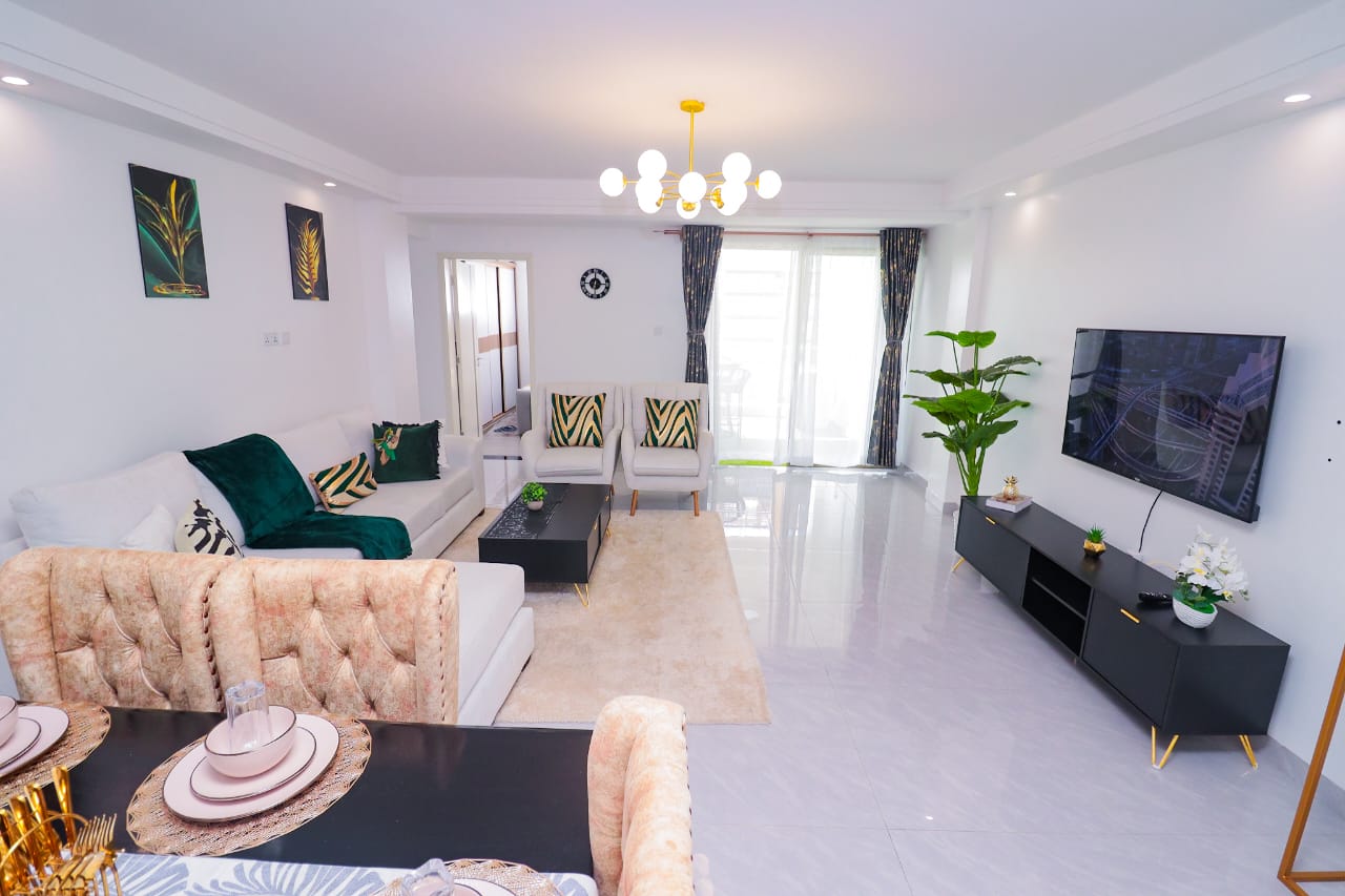 Short-stay apartments at Goldpark Homes Kilimani near Yaya Centre offering 1, 2, and 3-bedroom units from KES 10,000 per night.