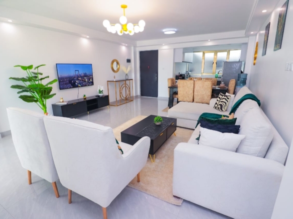 Short-stay apartments at Goldpark Homes Kilimani near Yaya Centre offering 1, 2, and 3-bedroom units from KES 10,000 per night.