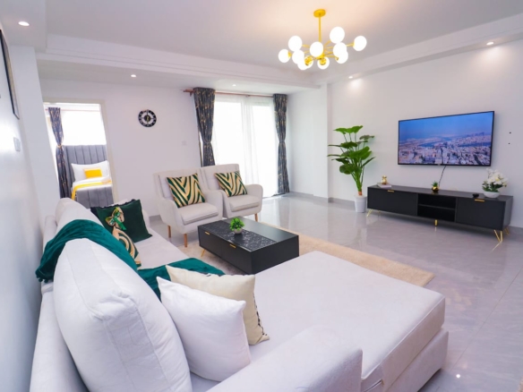 Short-stay apartments at Goldpark Homes Kilimani near Yaya Centre offering 1, 2, and 3-bedroom units from KES 10,000 per night.