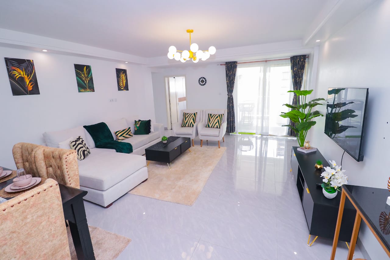 Short-stay apartments at Goldpark Homes Kilimani near Yaya Centre offering 1, 2, and 3-bedroom units from KES 10,000 per night.