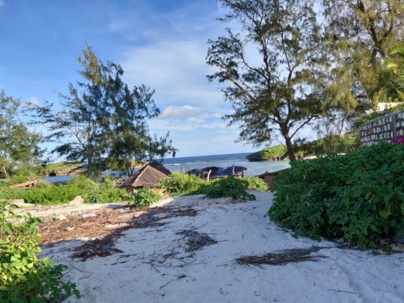 4 acres beachfront land for sale in Watamu Papa Remo sandy beach prime oceanfront property Kenya