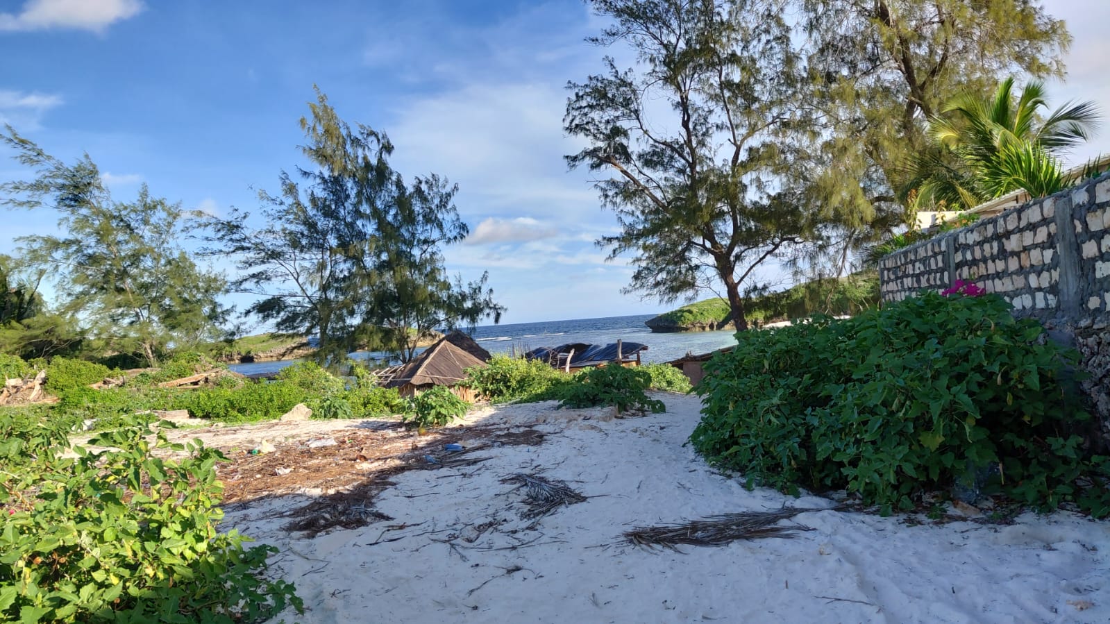 4 acres beachfront land for sale in Watamu Papa Remo sandy beach prime oceanfront property Kenya
