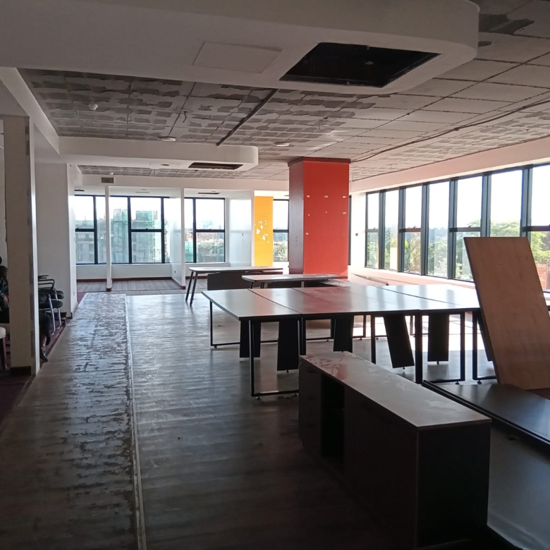 Office space for rent in Westlands Nairobi 3706 sqft 3rd floor with parking bays and prime business location