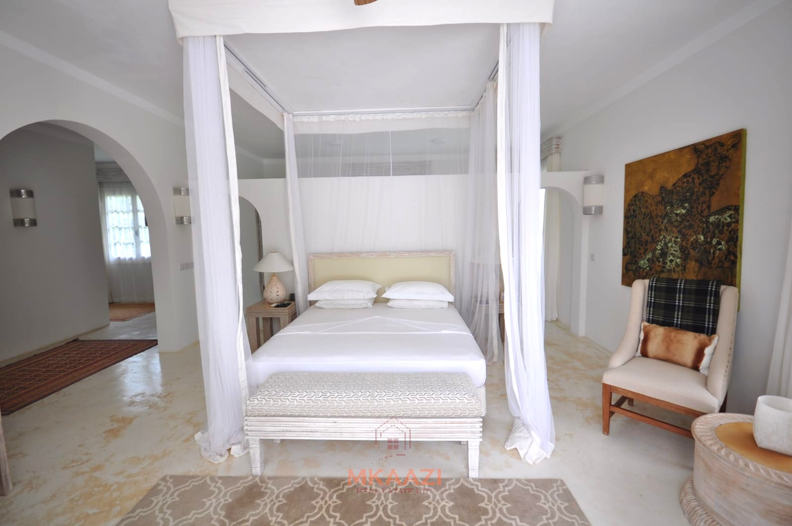 Luxury 4-bedroom villa for sale in Malindi near Casuarina Road with pool, landscaped gardens, staff quarters, and high-end finishes on 1.25 acres.