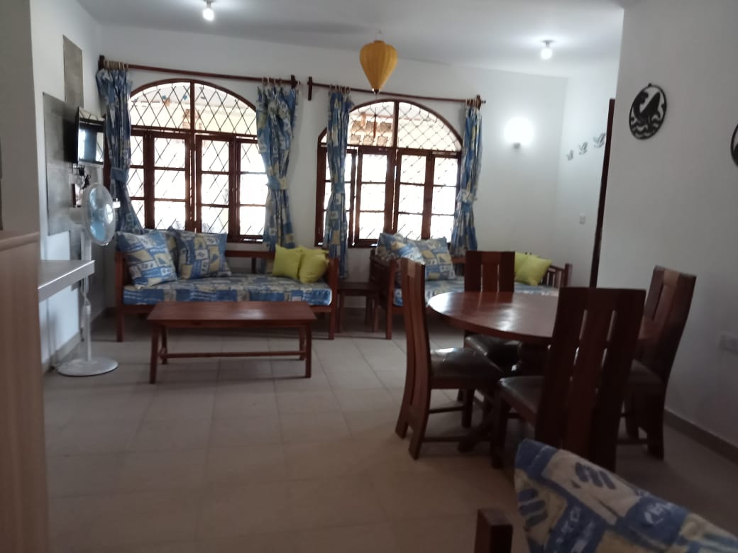 beachfront 2 bedroom villa for sale in Mambrui Malindi fully furnished villa with pool golf course and security