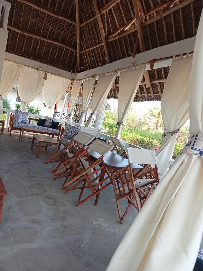 beachfront 2 bedroom villa for sale in Mambrui Malindi fully furnished villa with pool golf course and security