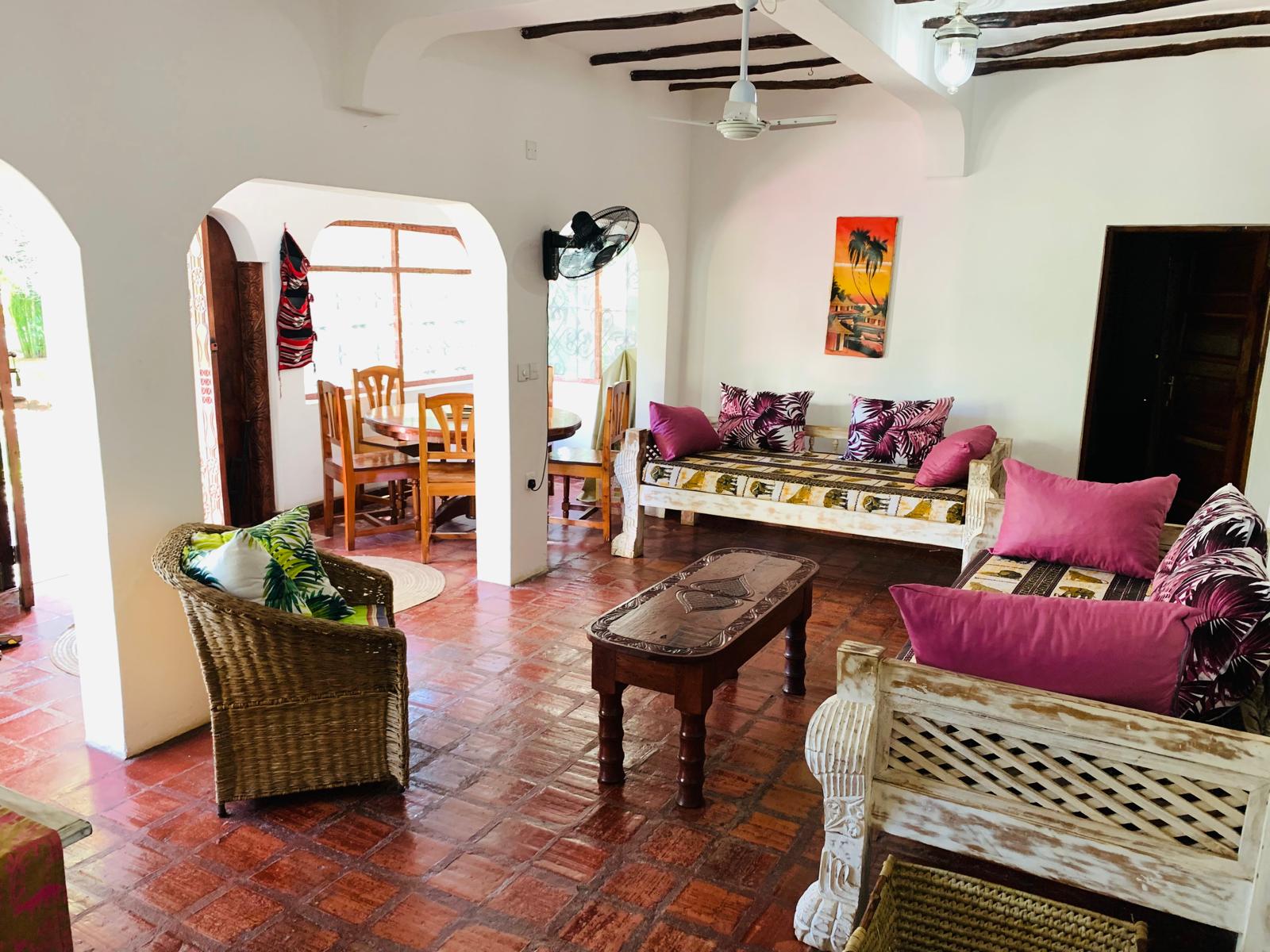 2 bedroom short stay house in Watamu Kenya serene environment near beach at 12k per night