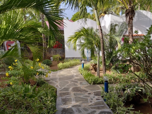 Fully furnished 3 bedroom ocean view villa for sale in Turtle Bay Watamu on quarter acre near beach with DSQ and garage